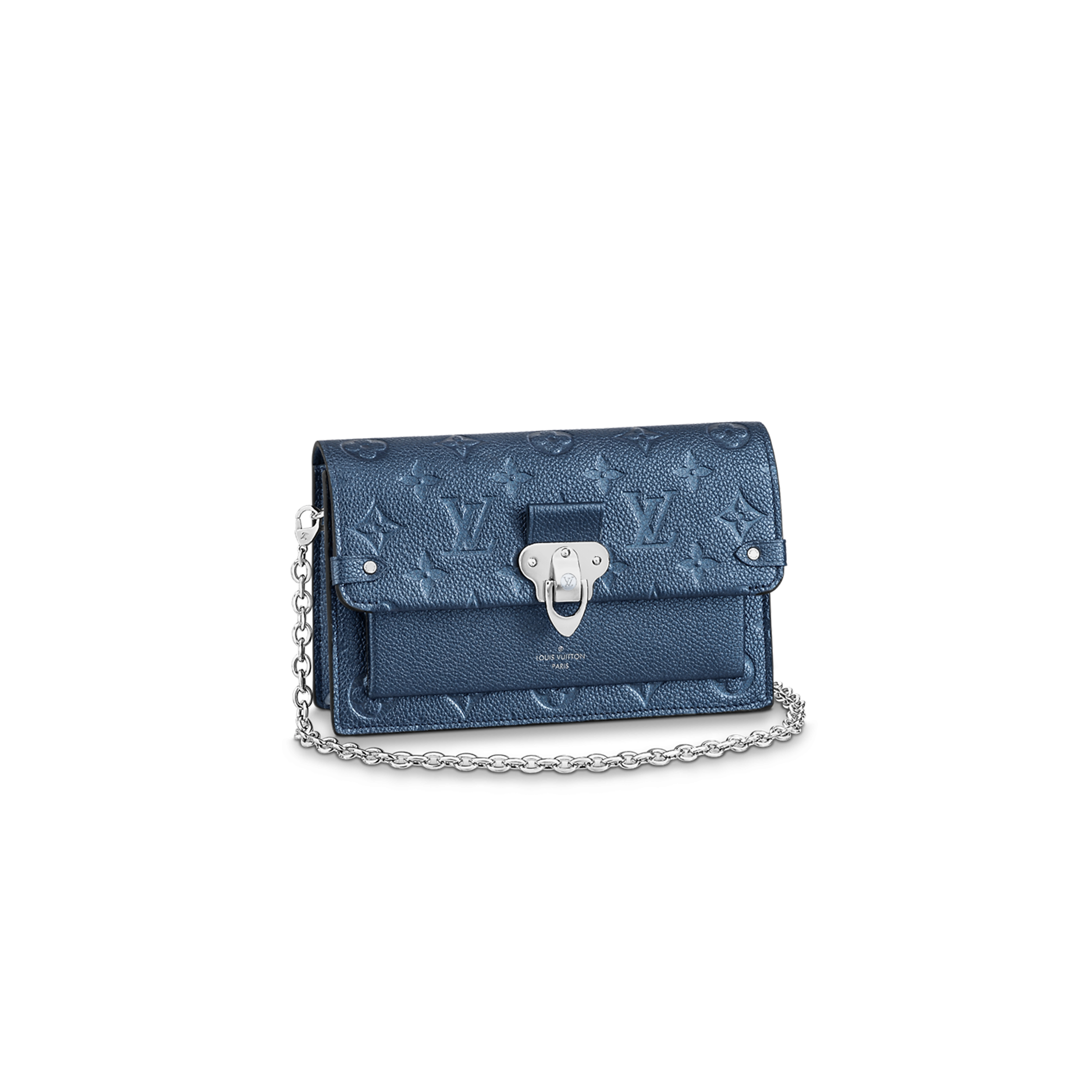 l0*is V*t0n platine monogram empreinte vavin chain wallet silver hardware m59077 (19*12*4cm)